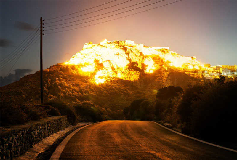 Explosion illusion