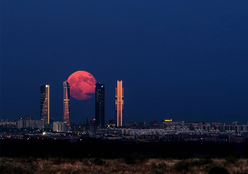 Moon rising